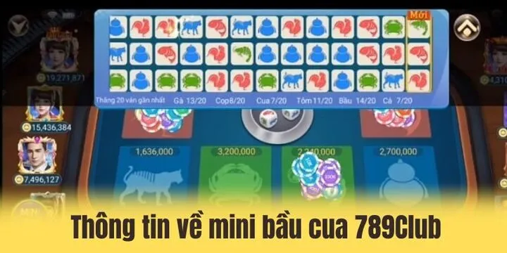 Mini bầu cua 789club đầy thú vị cho người chơi